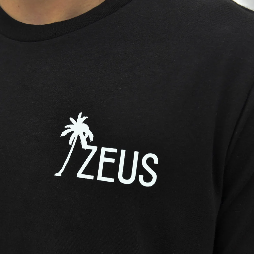 Palm Graphic Tee, Black - Image 3