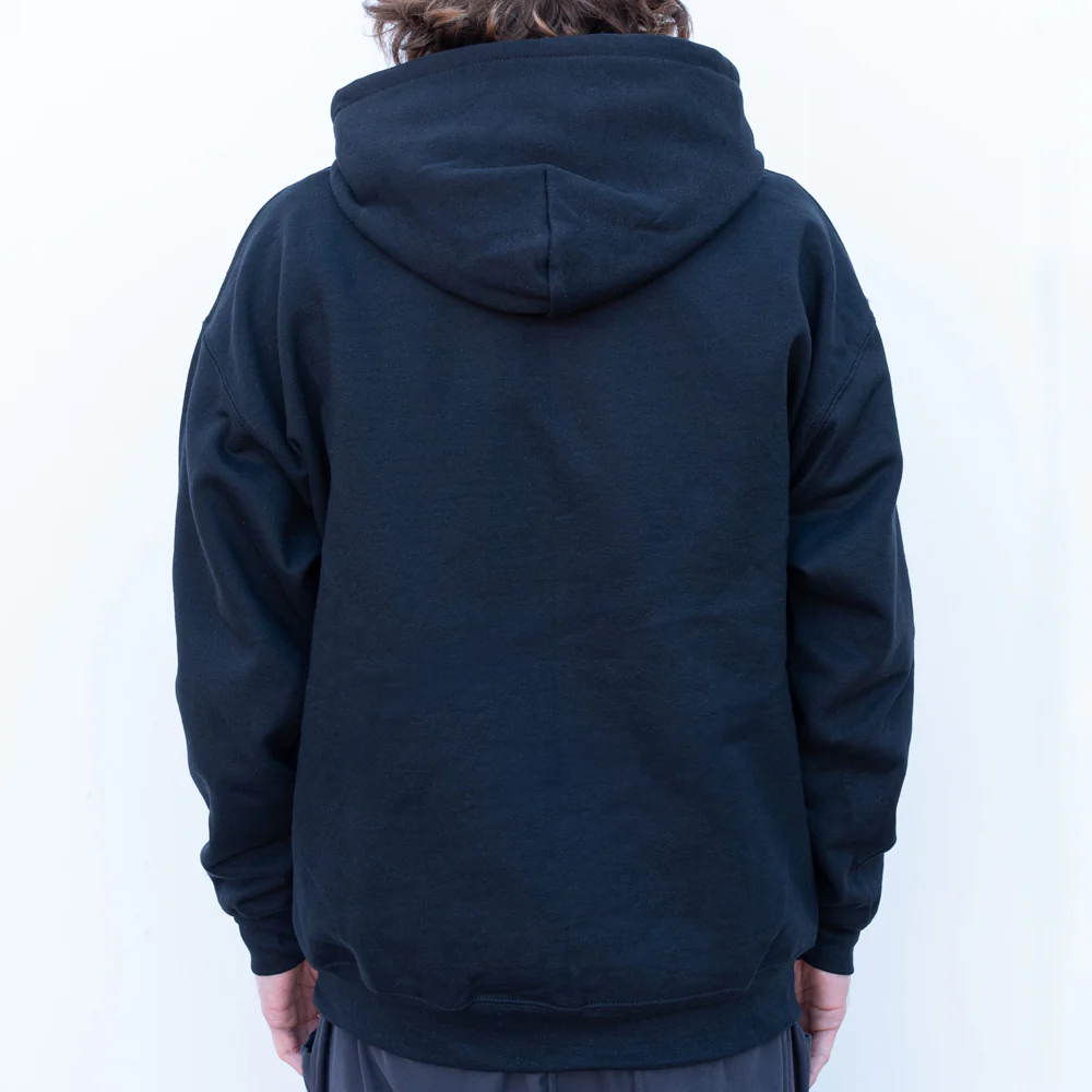 Vintage Neon Sign Embroidered Hoodie, Black - Image 3
