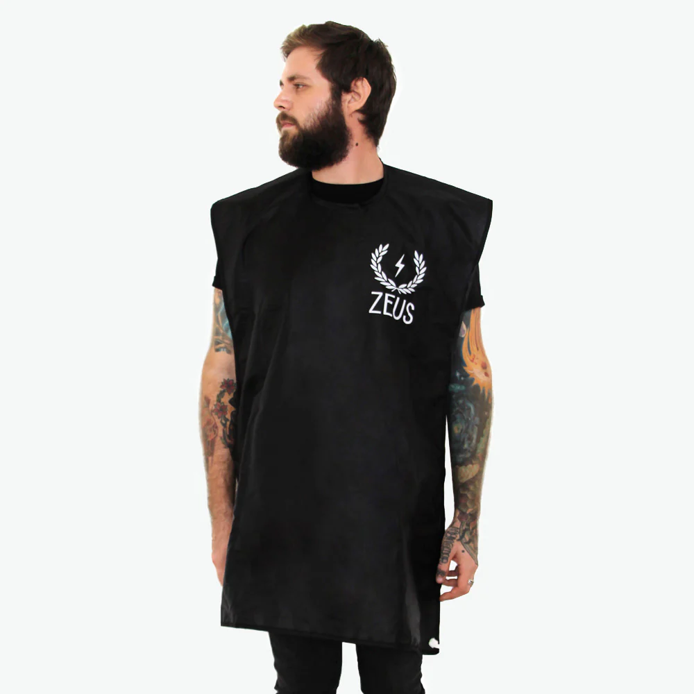 Beard Trimming Bib, Black - Image 6