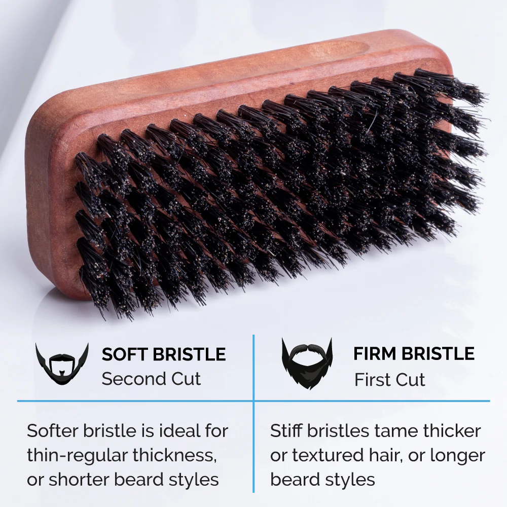 Palm Beard Brush, 100% Boar Bristle - G91/G92 - Image 4