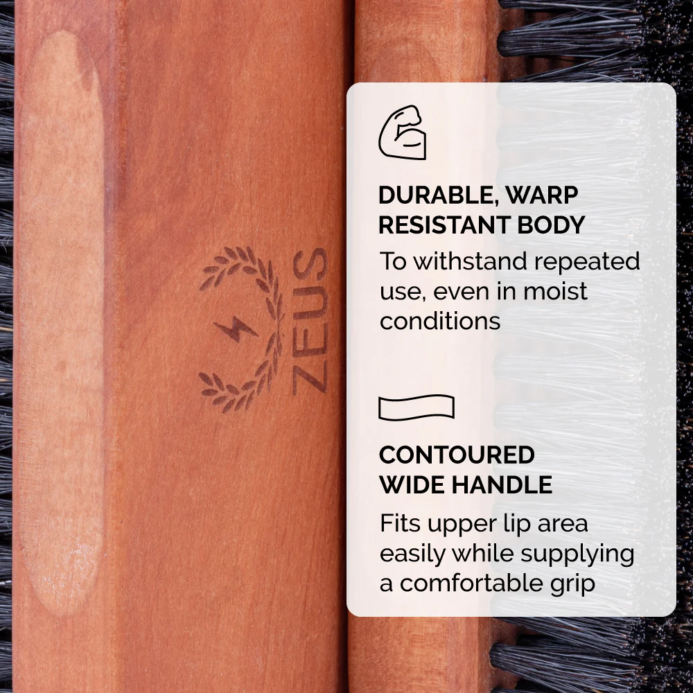Palm Beard Brush, 100% Boar Bristle - G91/G92 - Image 5