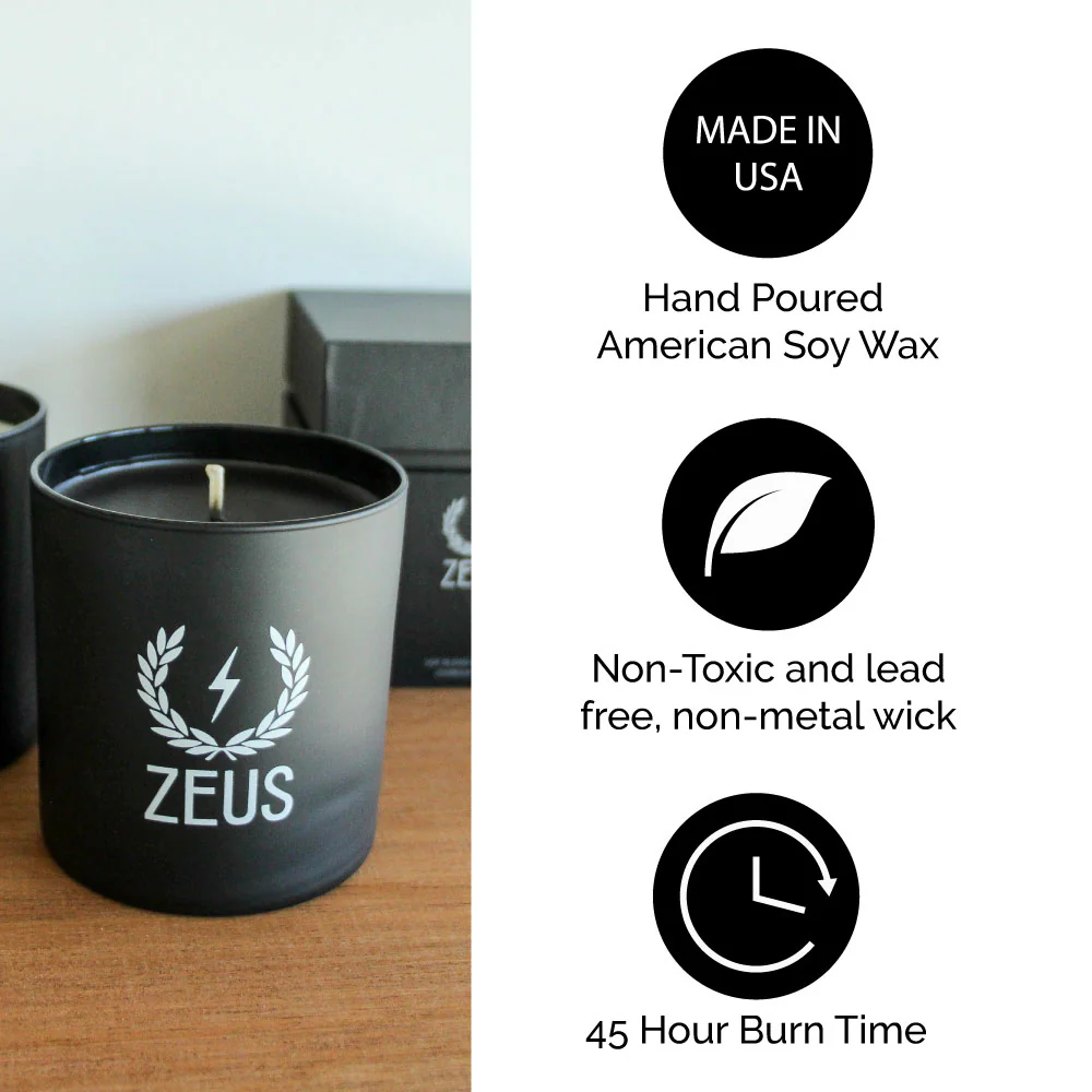 Zeus Scented Soy Blend Candle - Image 7