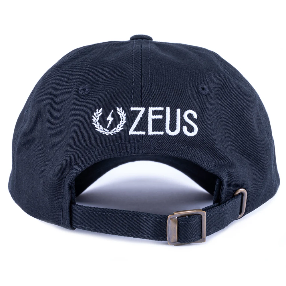 Skull Embroidered Dad Hat, Black - Image 3