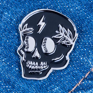 Skull Enamel Pin - Image 3