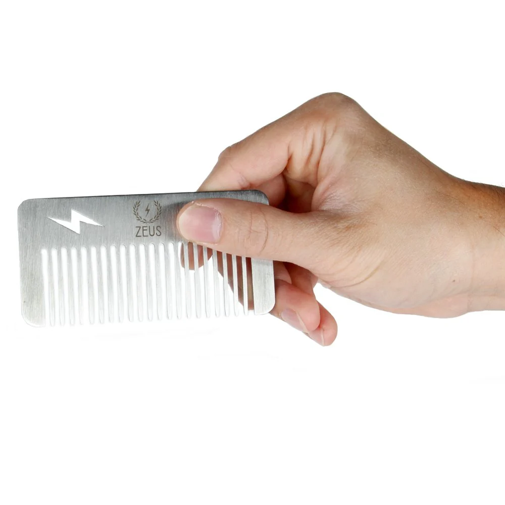 Pocket Size Comb, Stainless Steel - Image 4
